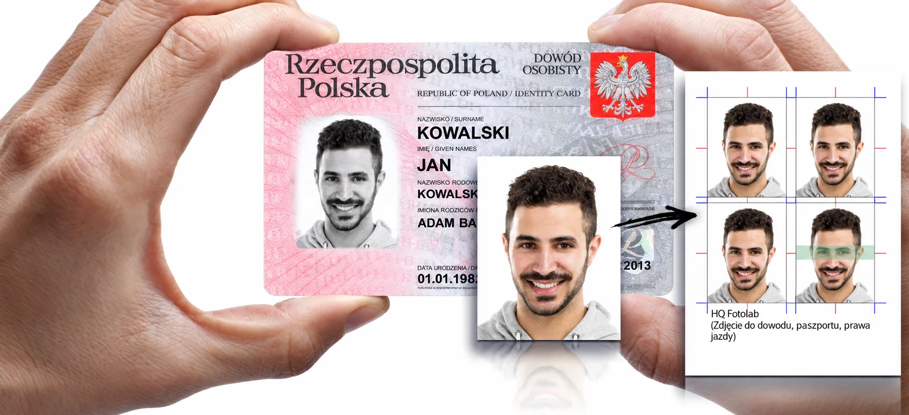 Ilustracja zdjęć do dokumentów i arkusza odbitek